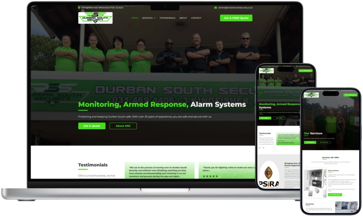 Website hosted by us